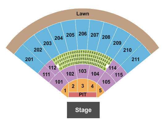 Toyota Amphitheatre seating-chart