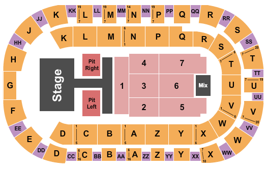 Toyota Center - Kennewick seating-chart