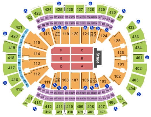 Eagles Concert Seating Chart