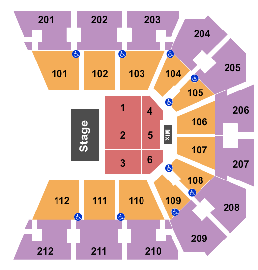 Truist Arena seating-chart