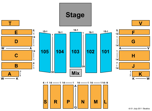 Mark G Etess Arena Seating Chart