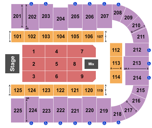 Tucson Arena At Tucson Convention Center seating-chart
