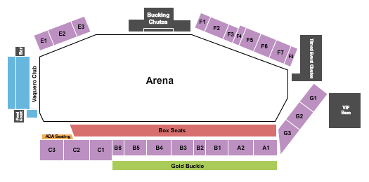 Seatmap for tucson rodeo grounds