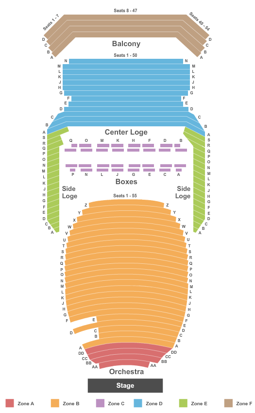 Marcus Center For The Performing Arts Seating Chart
