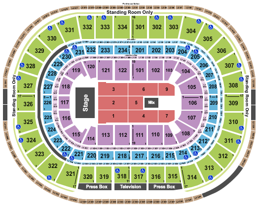 Seating Chart for Rauw Alejandro, 