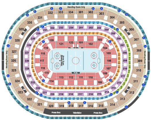 Chicago Blackhawks Season Tickets (Includes Tickets To All Regular Season Home Games) at United Center – Chicago, IL