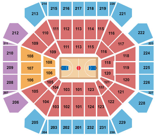 Seatmap for united supermarkets arena