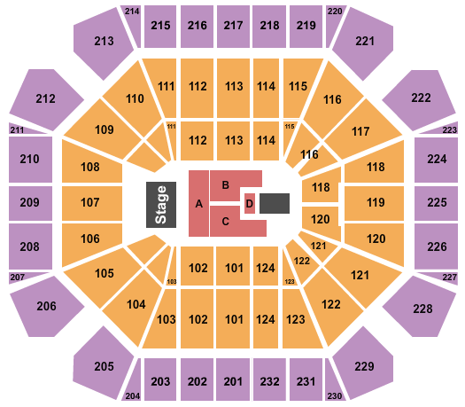 Seating Chart for Brooks and Dunn, 