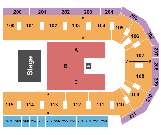 United Wireless Arena seating-chart