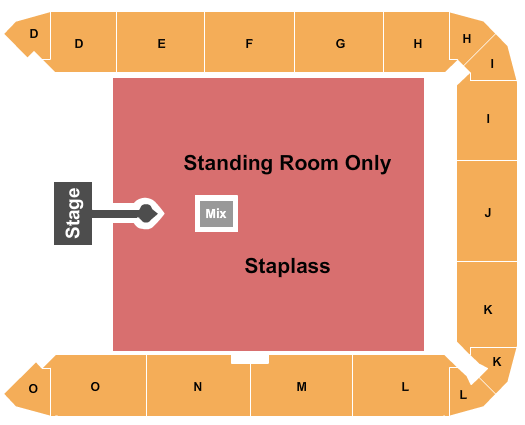 Unity Arena seating-chart