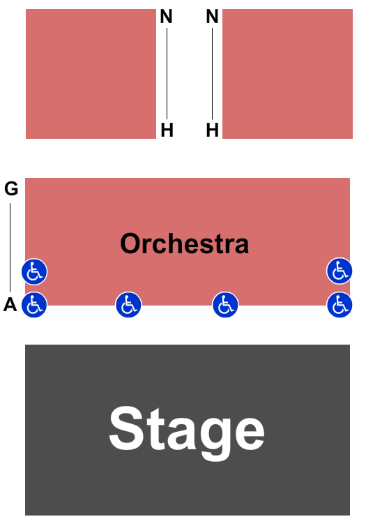 Seatmap for uptown! knauer performing arts center