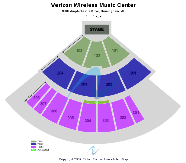 Verizon Wireless Music Center Seating Chart Noblesville