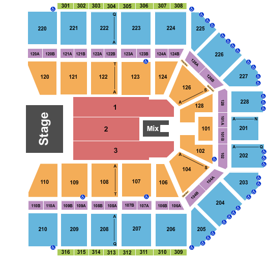 CeCe Winans Van Andel Arena seating chart