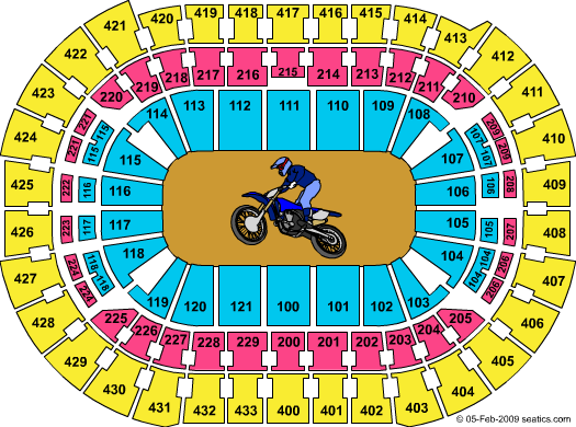 Seating Layout and Venue Map for Verizon Center - DC
