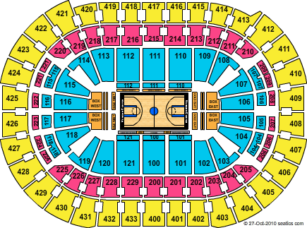 Seating Layout and Venue Map for Verizon Center - DC