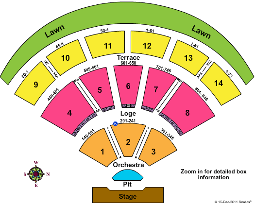 Twc Pavilion Seating Chart