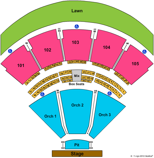 First Midwest Bank Amphitheatre Tinley Park Seating Chart
