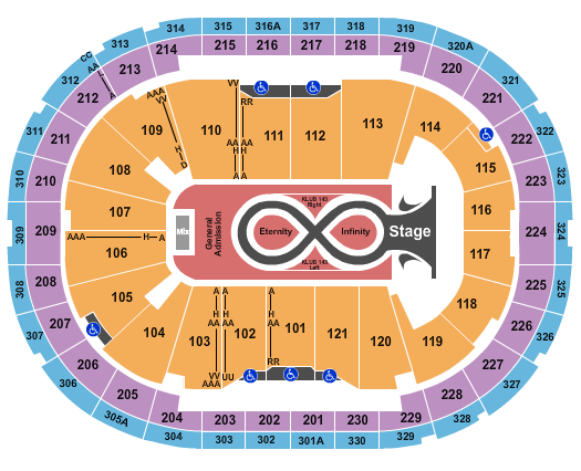 Centre Videotron seating-chart