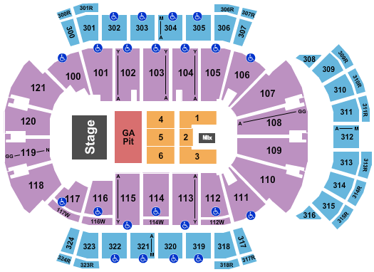 The Red Clay Strays VyStar Veterans Memorial Arena seating chart