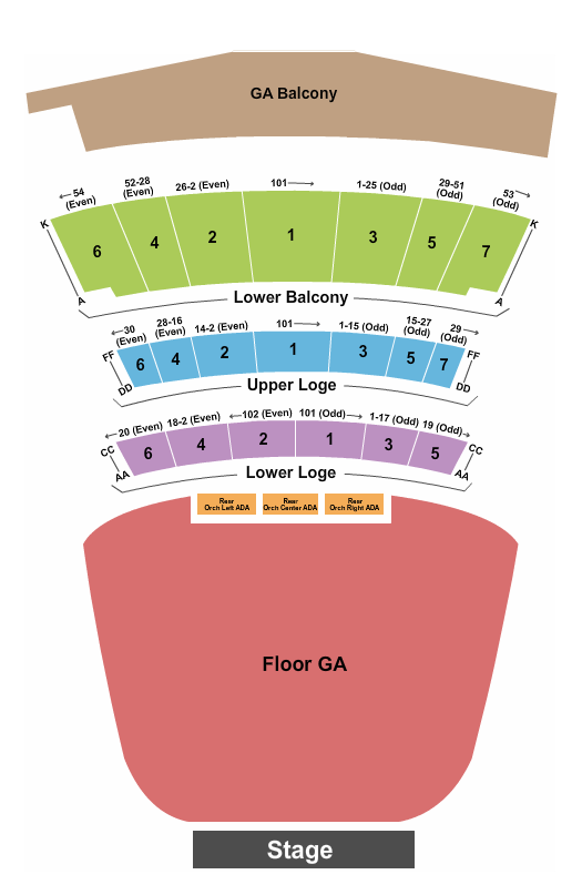 Vince Staples Warfield seating chart