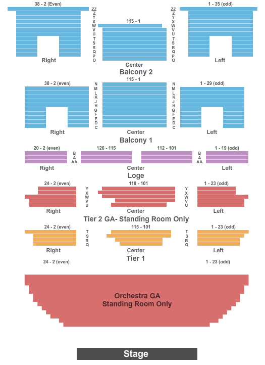 The Wellmont Theater Seating Chart