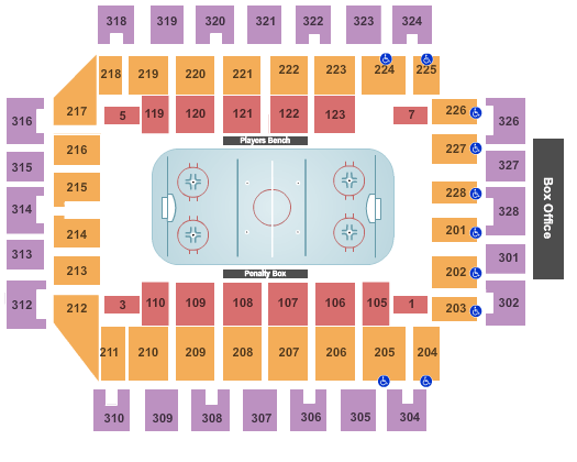 Seatmap for wesbanco arena
