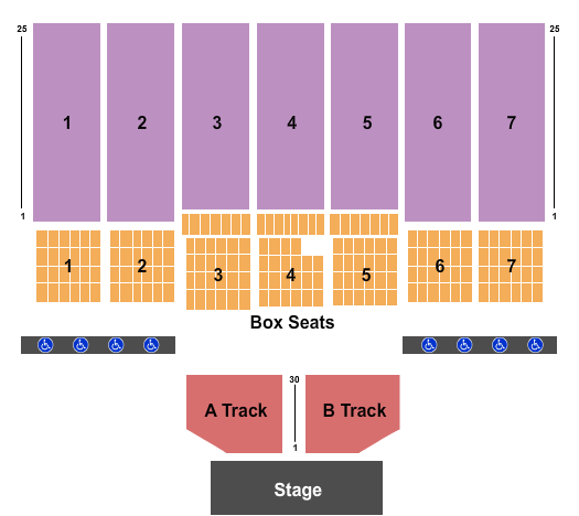 Seatmap for west virginia state fair