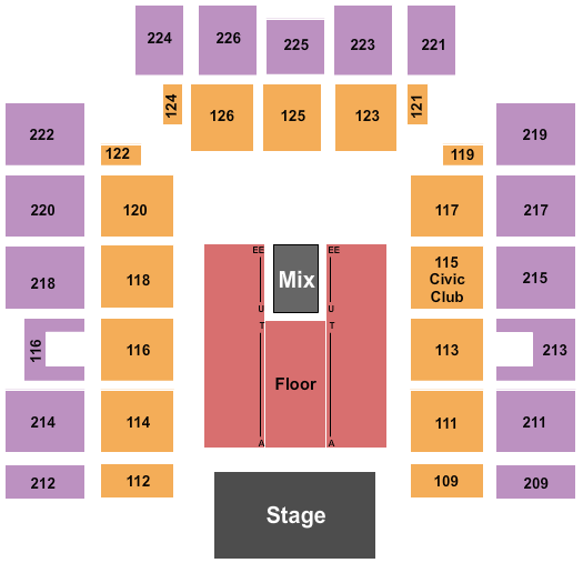 Ben Fuller Wicomico Civic Center seating chart