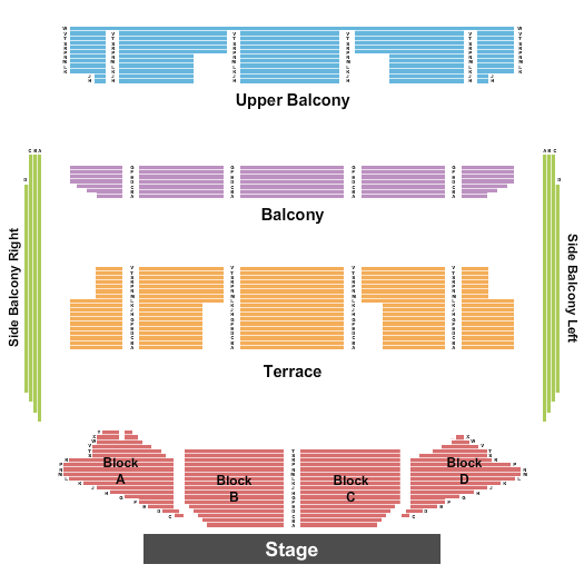 Seating Chart for Jimmy Carr, Scissor Sisters, Paul Smith, Chase And Status