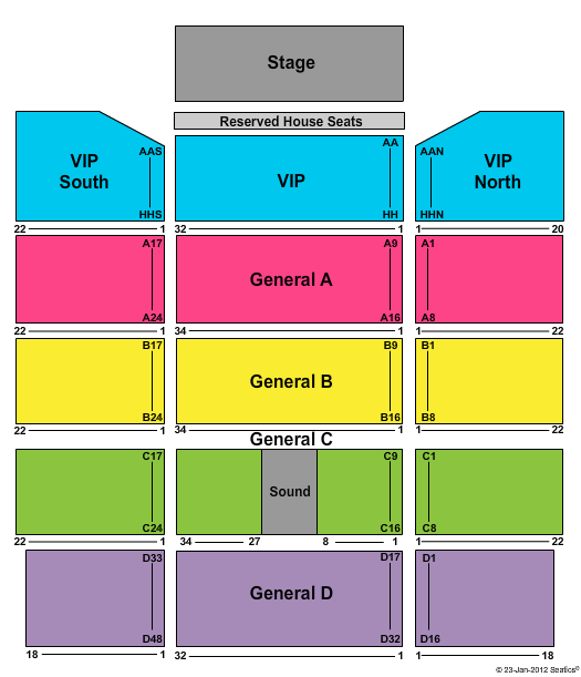 Sting Tickets 2012-06-02 Thackerville, OK, Winstar Casino