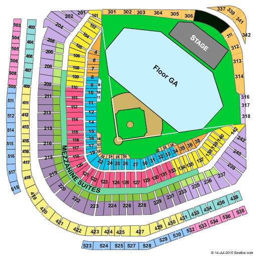 Chicago Cubs Seating Chart With Seat Numbers