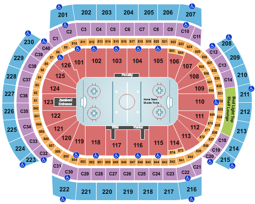 Minnesota Wild Season Tickets (Includes Tickets To All Regular Season Home Games) at Xcel Energy Center – Saint Paul, MN