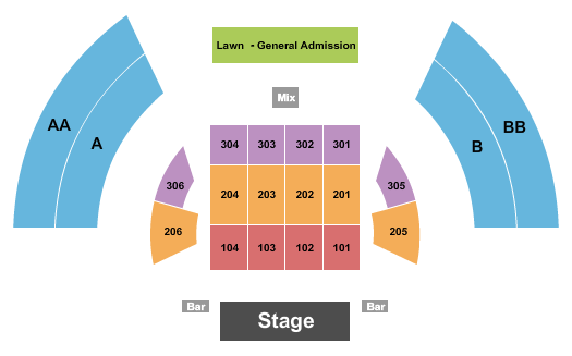 Youngsville Amphitheater seating-chart