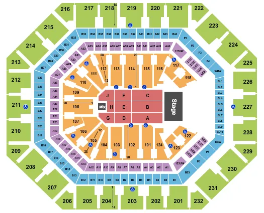 Footprint Center Tickets Seating Chart Etc