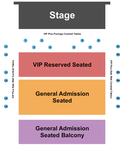 04 Center GA/VIP/Tables Seating Chart