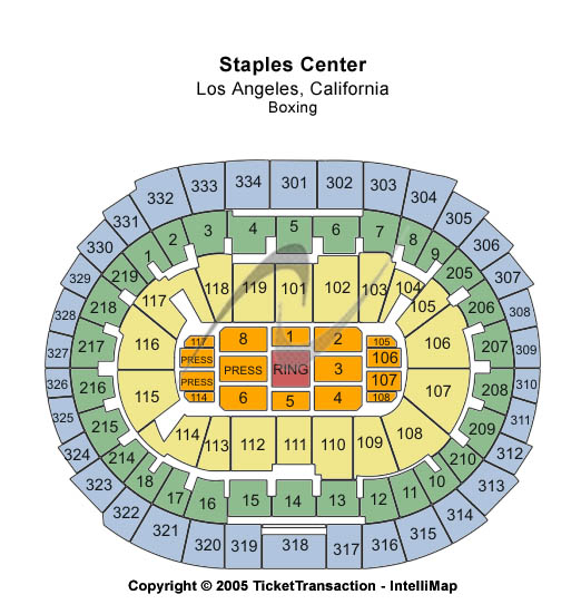 Crypto.com Arena Center Stage Seating Chart