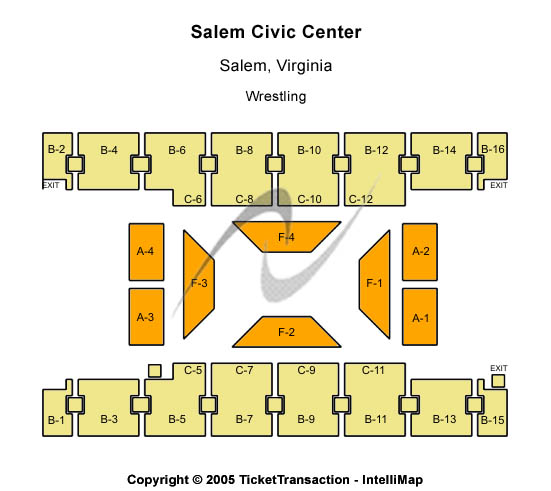 Salem Civic Center Center Stage Seating Chart