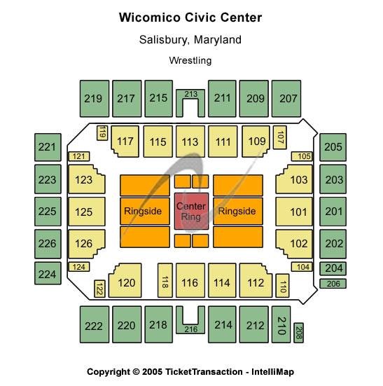 Wicomico Civic Center Center Stage Seating Chart