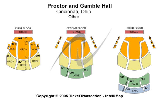 Procter & Gamble Hall at Aronoff Center Other Seating Chart