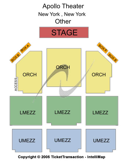 Mainstage at Apollo Theater - New York Other Seating Chart