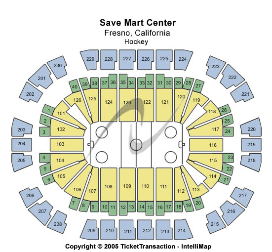 Save Mart Center Standard Seating Chart