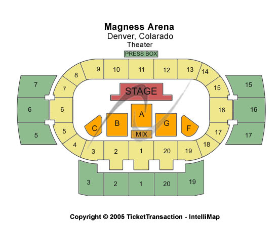 Magness Arena Theater Seating Chart