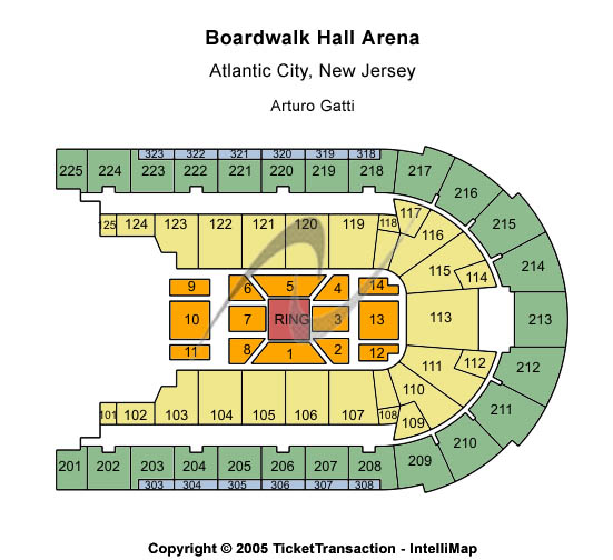 Boardwalk Hall Arena - Boardwalk Hall Center Stage Seating Chart