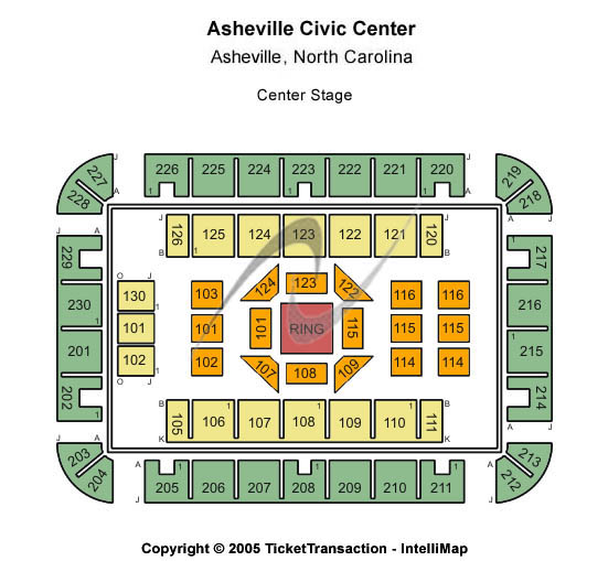 ExploreAsheville.com Arena at Harrah's Cherokee Center Center Stage Seating Chart