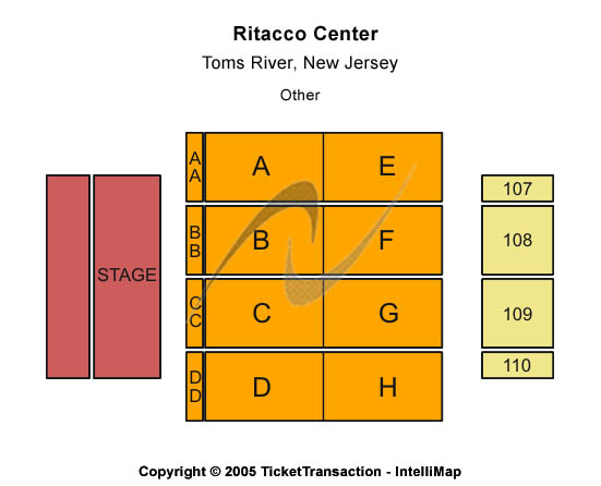 RWJ Barnabas Healthcare Arena Other Seating Chart