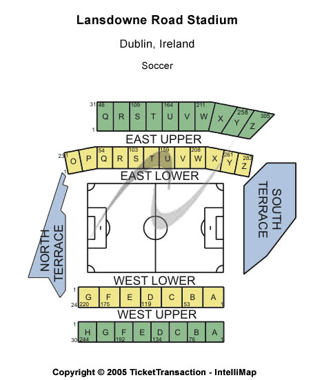 Aviva Stadium Other Seating Chart
