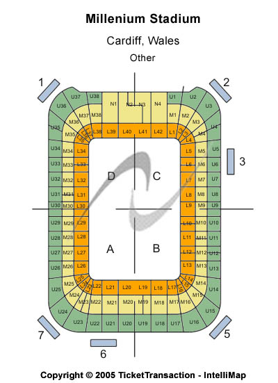 Principality Stadium Standard Seating Chart
