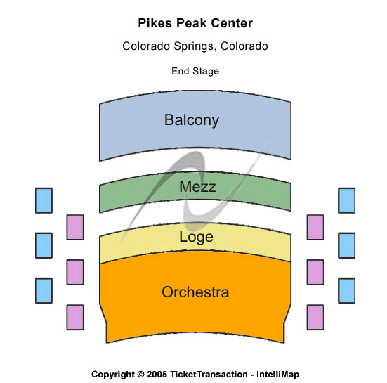 Pikes Peak Center Other Seating Chart