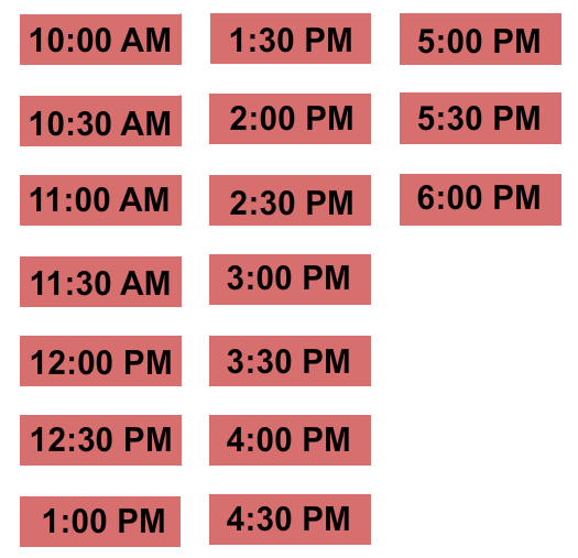 1212 Lincoln Road Time Entry Seating Chart