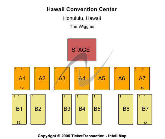 Hawaii Convention Center The Wiggles Seating Chart